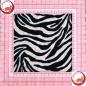 Preview: Viskose Druck Animalprint Zebra schwarz hellbeige